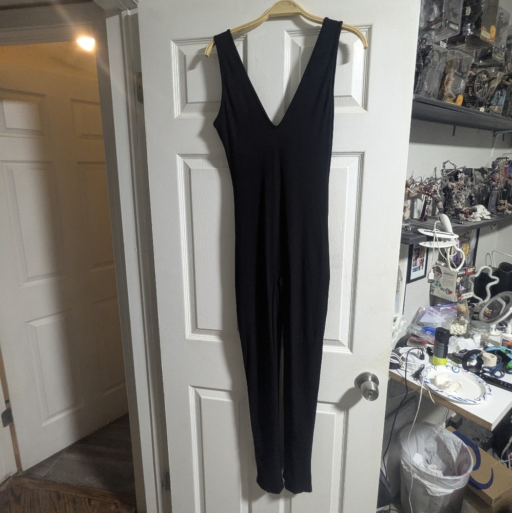 Papaya Classic Black V-Neck Jumpsuit